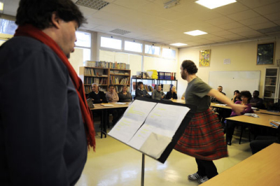 spectacle en répétition