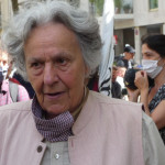 Ariane Mnouchkine à la manif