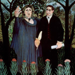 Marie Laurencin et Guillaume Apollinaire par Le Douanier Rousseau